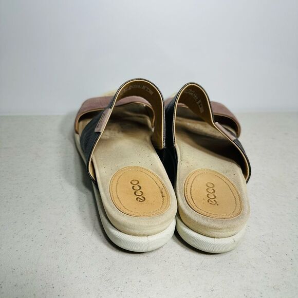 Ecco Damara Sandals Woman's Size 8 Casual Sandals Licorice/ Deep Taupe - Picture 5 of 8
